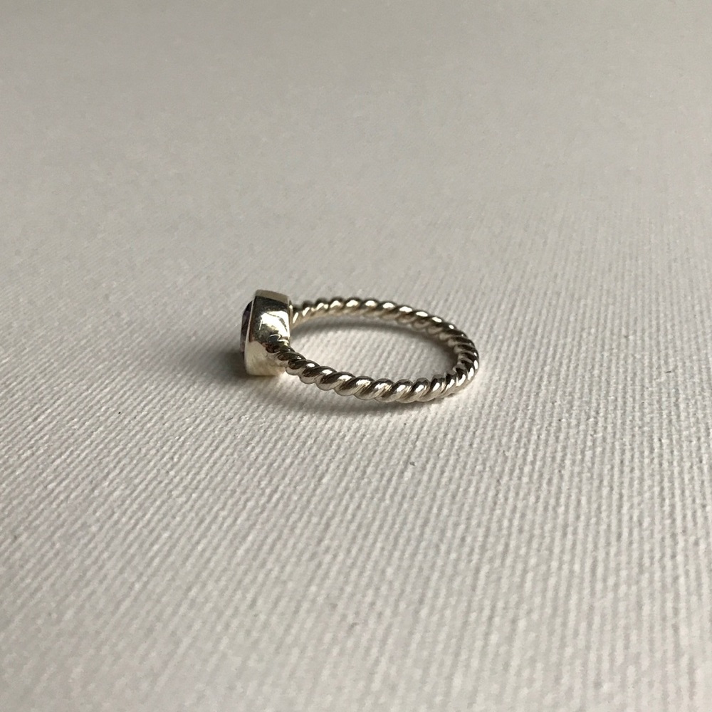 Mystic Topaz & Sterling Silver Twist Ring NEW - Picture 5 of 8
